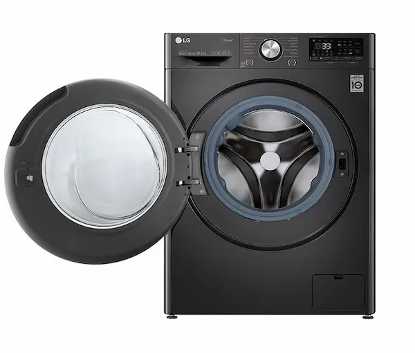 دیگ الماسی لباسشویی 10.5 کیلو رنگ مشکی ال جی مدل V9