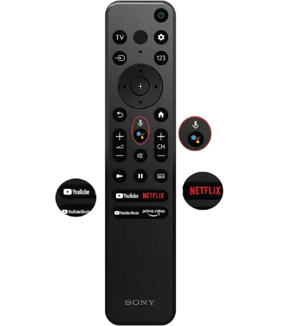ریموت کنترل تلویزیون اسمارت سونی مدل 65X80K در راضی کالا