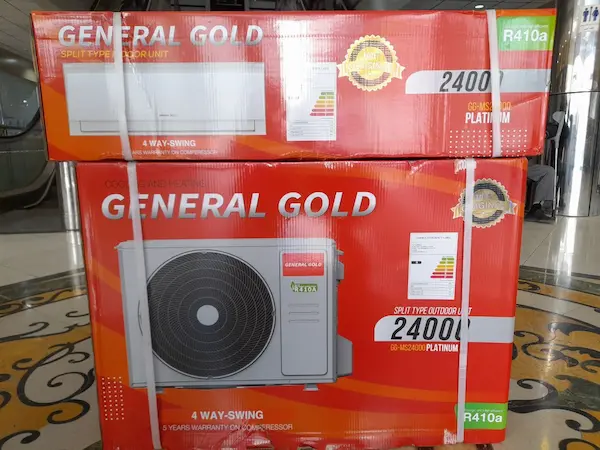 قیمت کولر گازی 24000 جنرال گلد در راضی کالا