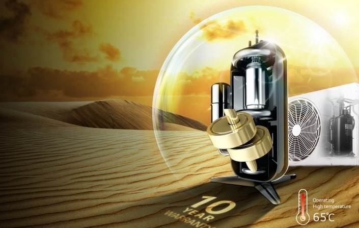کمپرسور دوال اینورتر کولر گازی ال جی