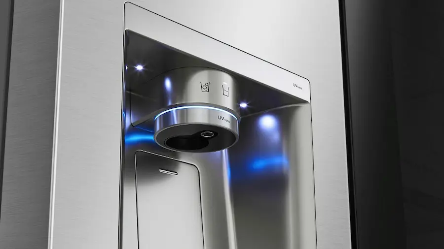 دهانه آبریز یخچال ال جی x24 دیجی کالا مونتاژ چین با سیستم UV nano