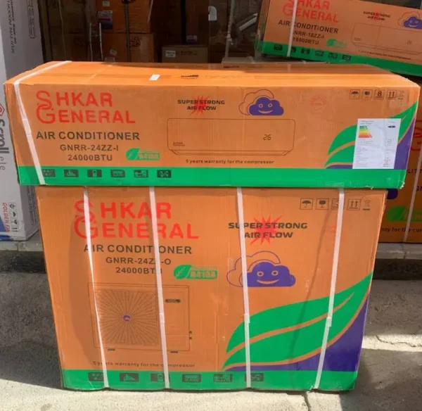 خرید کولر گازی 24000 سرد و گرم جنرال شکار ZZ از بانه