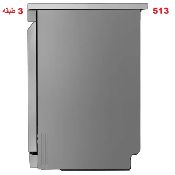 ظرفشویی ال جی 513 نقره ایی از نمای بغل